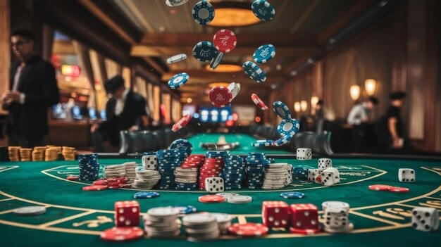 Live dealer table with multiple camera angles and chat interface